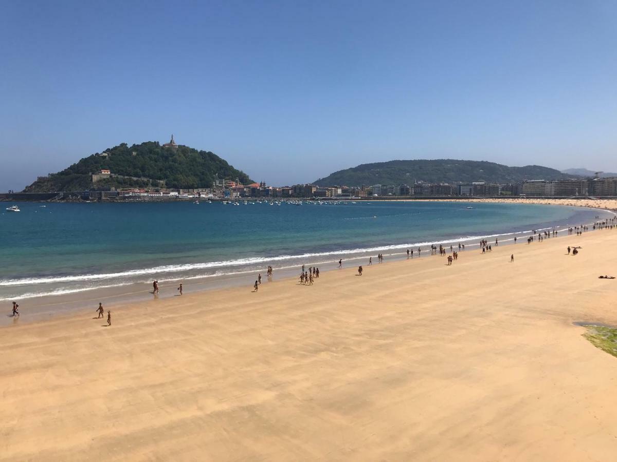La Madame On La Concha Beach, Seaview Apartment San Sebastian Kamer foto